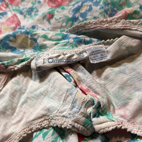 Vintage Floral Button-Up Nightgown Cottagecore Coastal Granddaughter Aesthetic - Picture 5 of 5